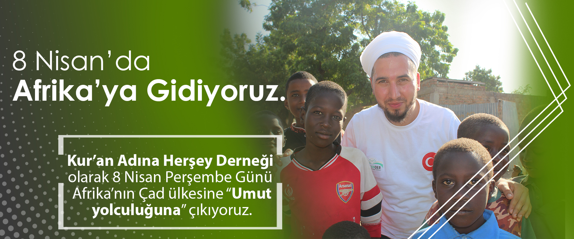 8 Nisan'da Afrika'ya gidiyoruz.