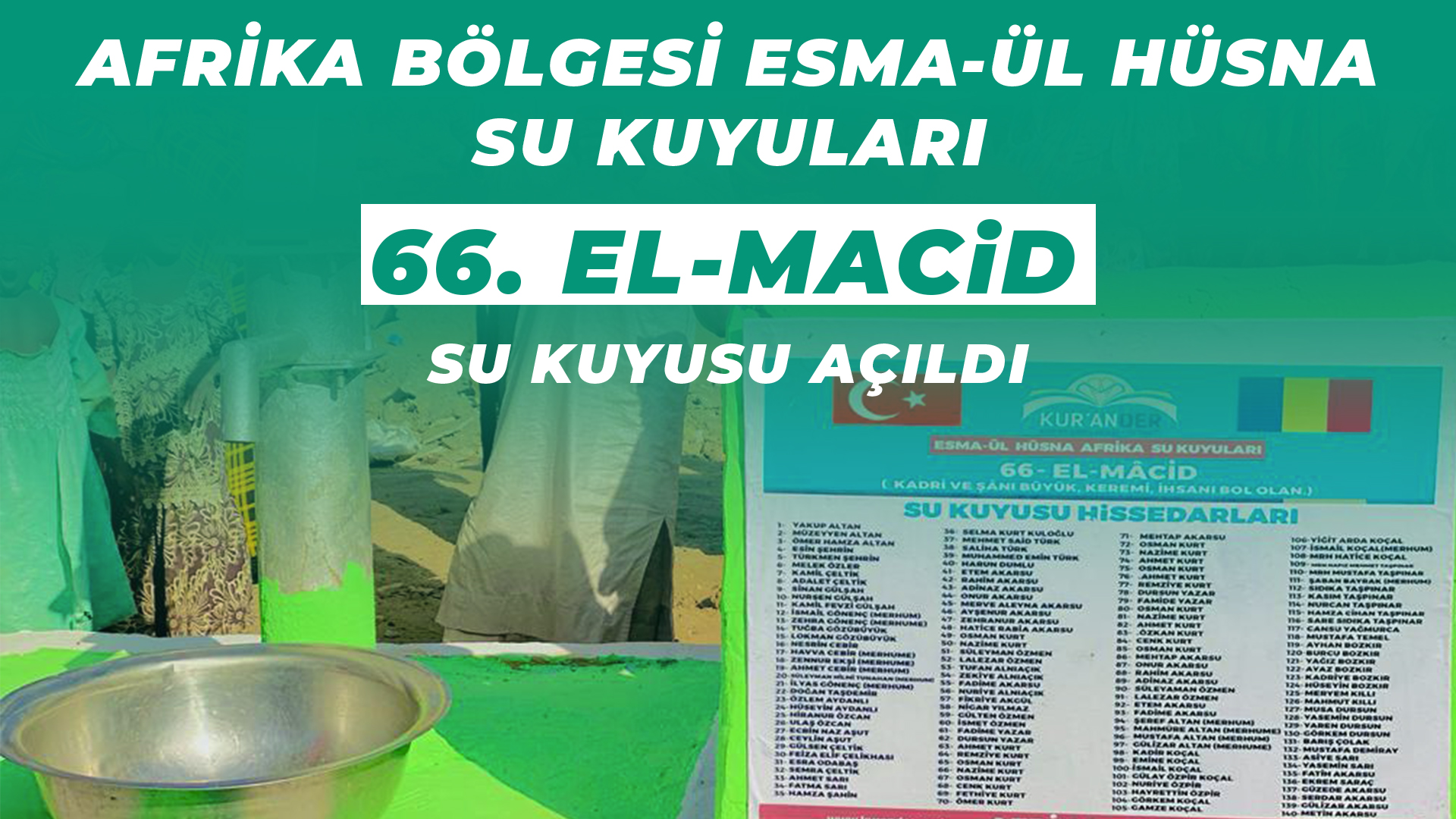 Esma-ül Hüsna - 66. EL MACİD - Su Kuyusu Afrika / Kur'ander